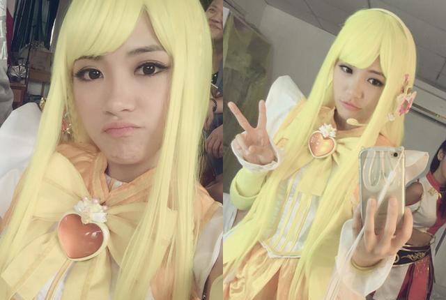 而在《巴啦啦小魔仙之魔箭公主》中,饰演小蓝的则是snh48的成员戴萌