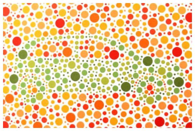 4张色盲色弱检测图有3张很难识别出来有1张特别简单