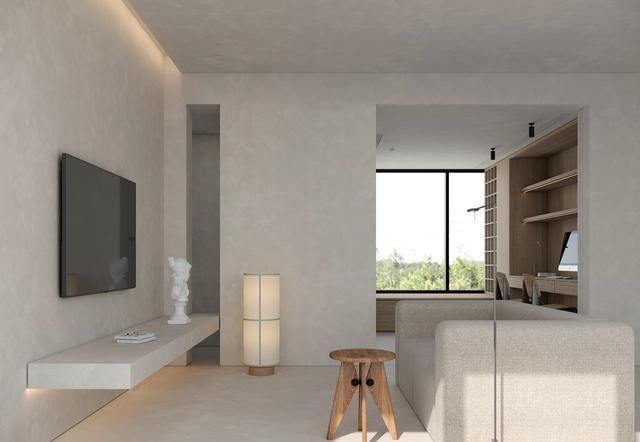 只比毛坯房多了一道工序,极简风装修的二居室