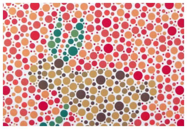 4张色盲色弱检测图有3张很难识别出来有1张特别简单