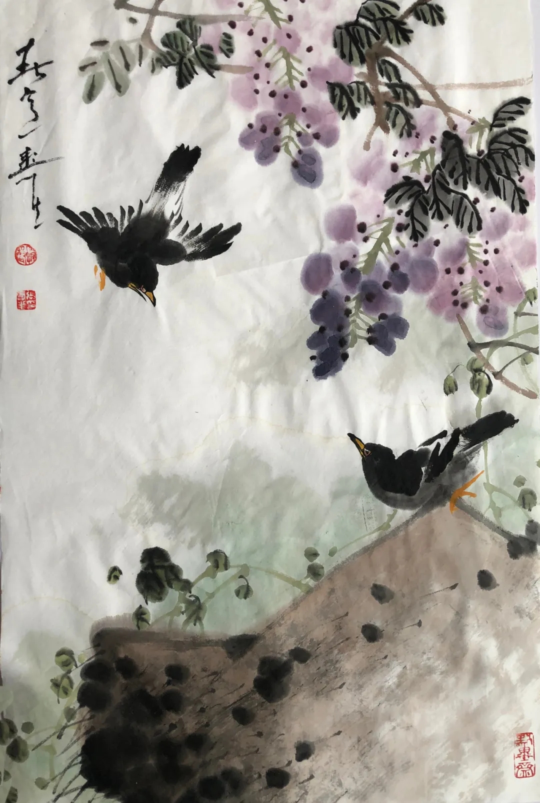 老师为张寿生作品题字朱颖人老师面授指教张寿生出生于杭州书香门第