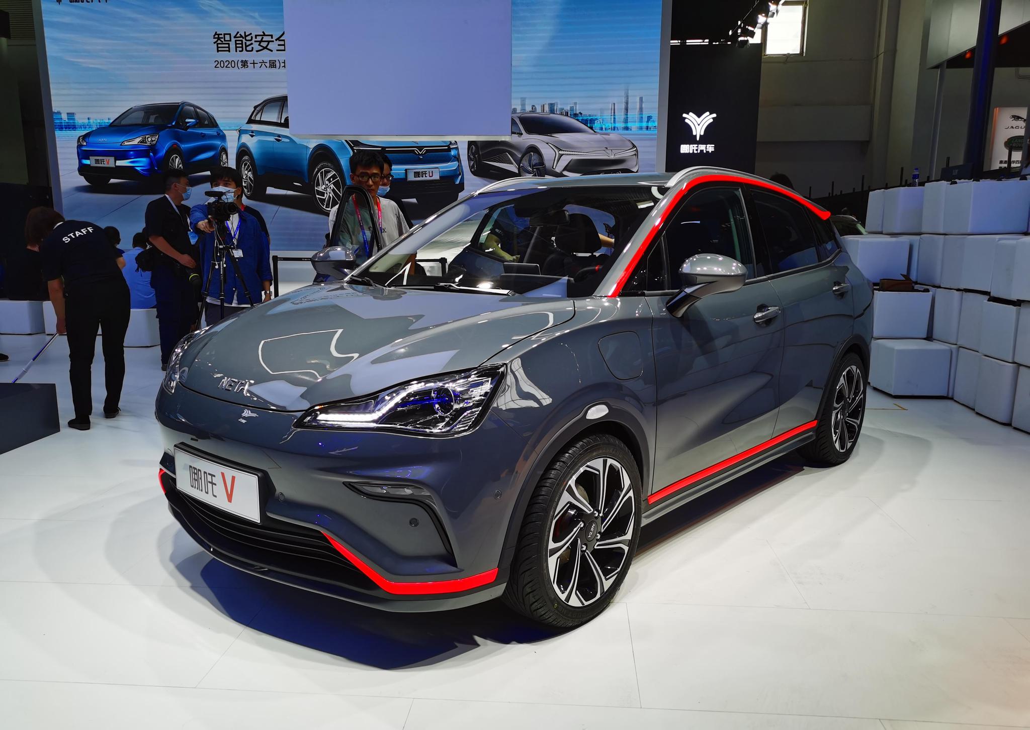 2020北京车展探馆:小型纯电suv哪吒v首发亮相