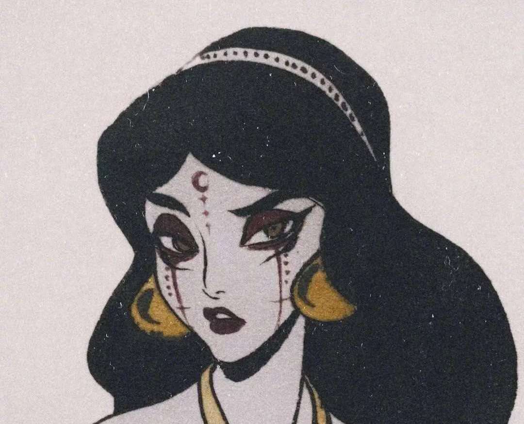 动漫头像:迪士尼公主的丧尸妆容,别样装扮演绎别样美丽!