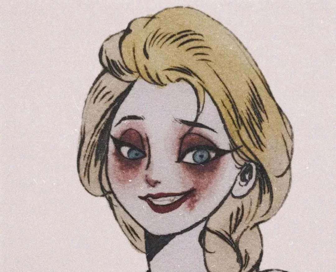 动漫头像:迪士尼公主的丧尸妆容,别样装扮演绎别样美丽!