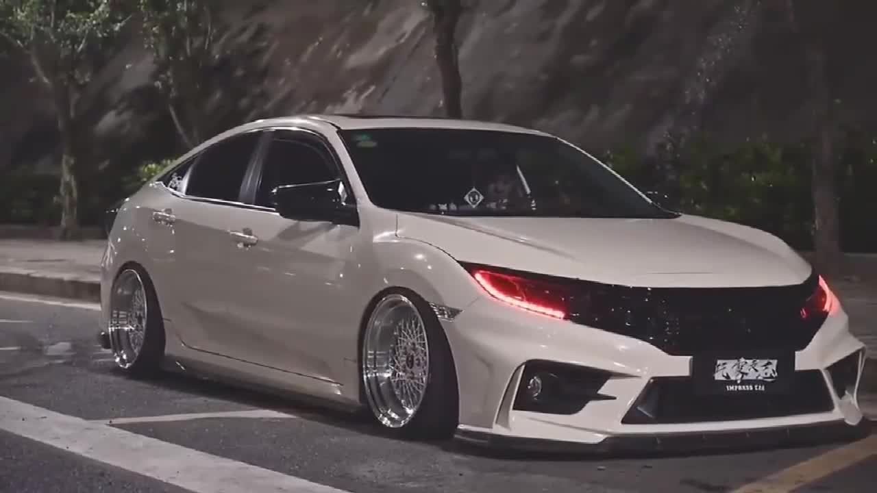 低趴思域配空气悬挂真是太帅了!