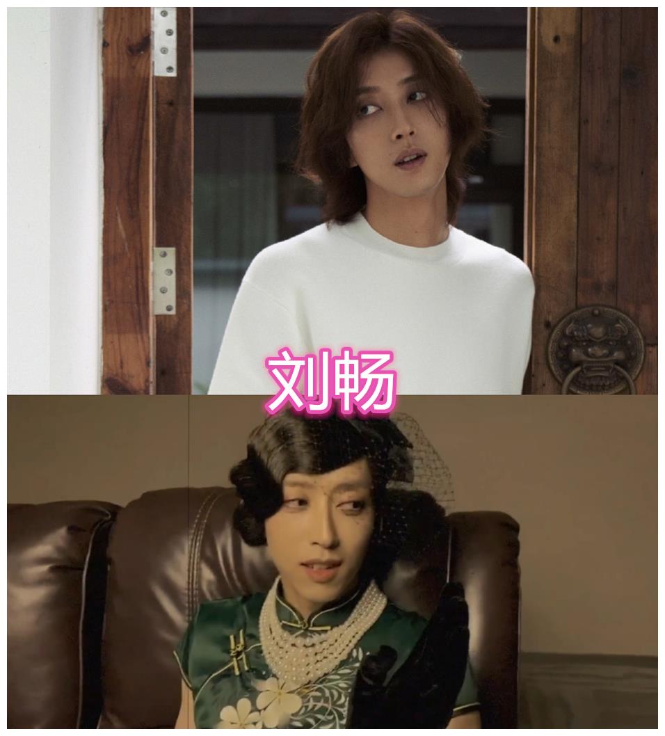接下来的这个图中的就是刘畅,他最近在"重启"这个作品里面也是受到了