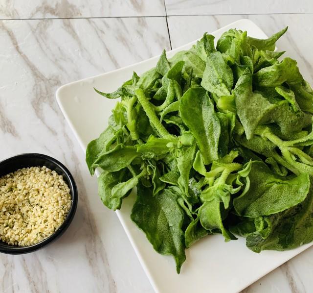 火麻仁凉拌鲜冰草,超级简单,味道清香