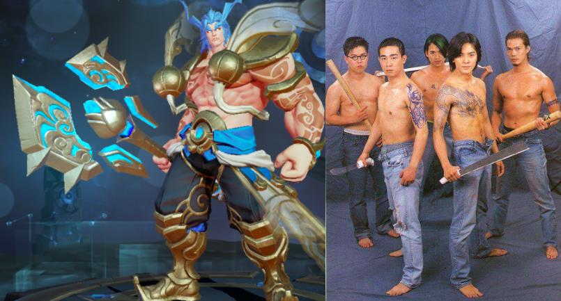 王者荣耀这5款皮肤最社会,金链子不算啥,他的纹身最特别