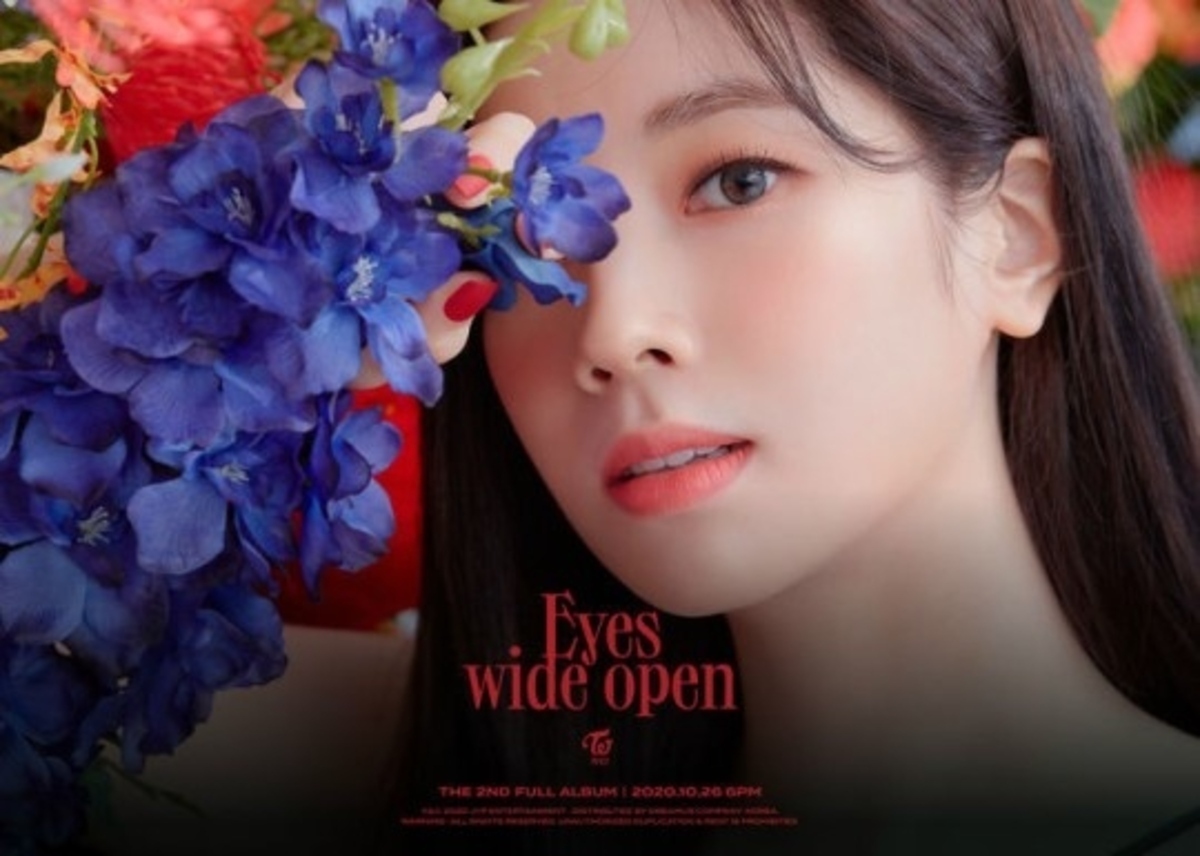 TWICE公开第二张专辑《Eyes wide open》金多贤的回归预告照海报