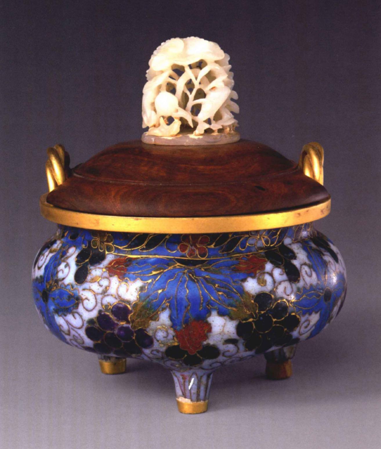 中国珐琅艺术,故宫珍藏宝物欣赏,四款明早期掐丝珐琅精品