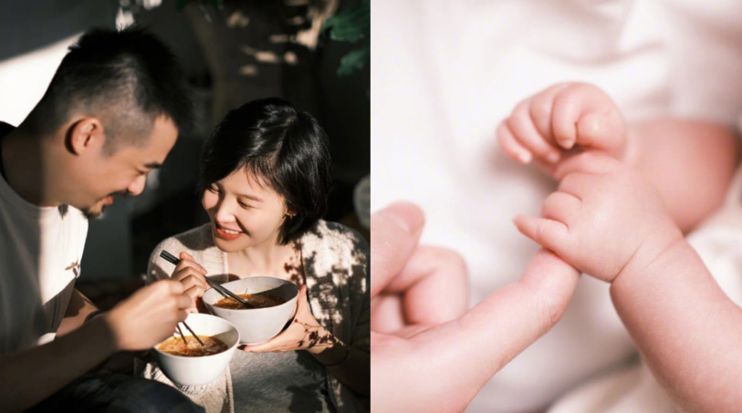 结婚7年得女杨子姗孕期照片幸福满满