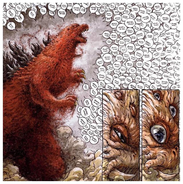 再比如动画电影《哥斯拉怪兽行星》中的哥斯拉形象大家也比较熟悉