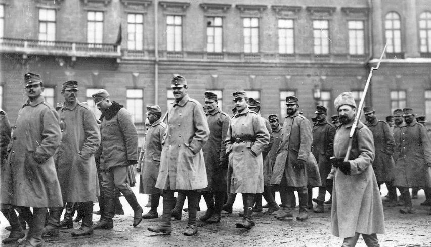 一战时期,沙皇俄国俘虏的奥地利士兵