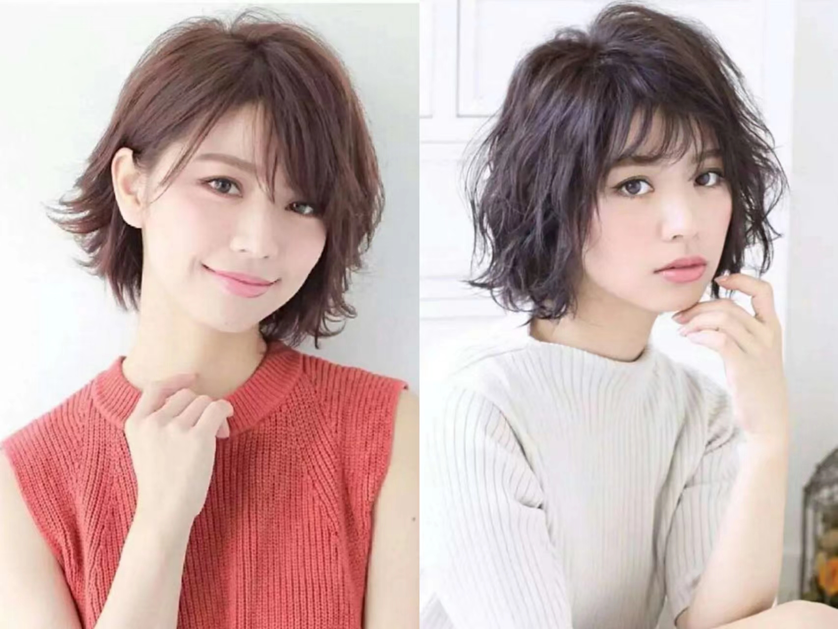 照着比自己年轻十岁女人的感觉做发型