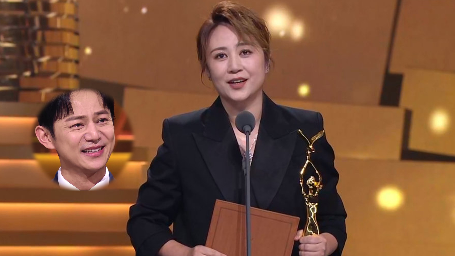 马丽获金鹰奖最佳女配角，自夸是个好演员，老友何炅含泪送上祝贺|马丽_新浪新闻