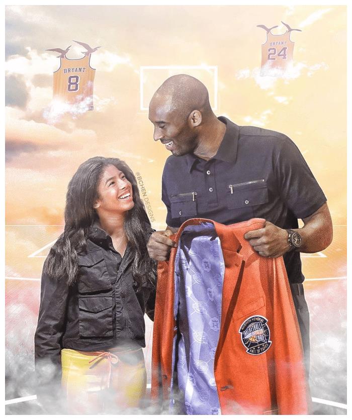 科比已"受邀"参加名人堂演讲,将会带着他的女儿一起上台领奖!