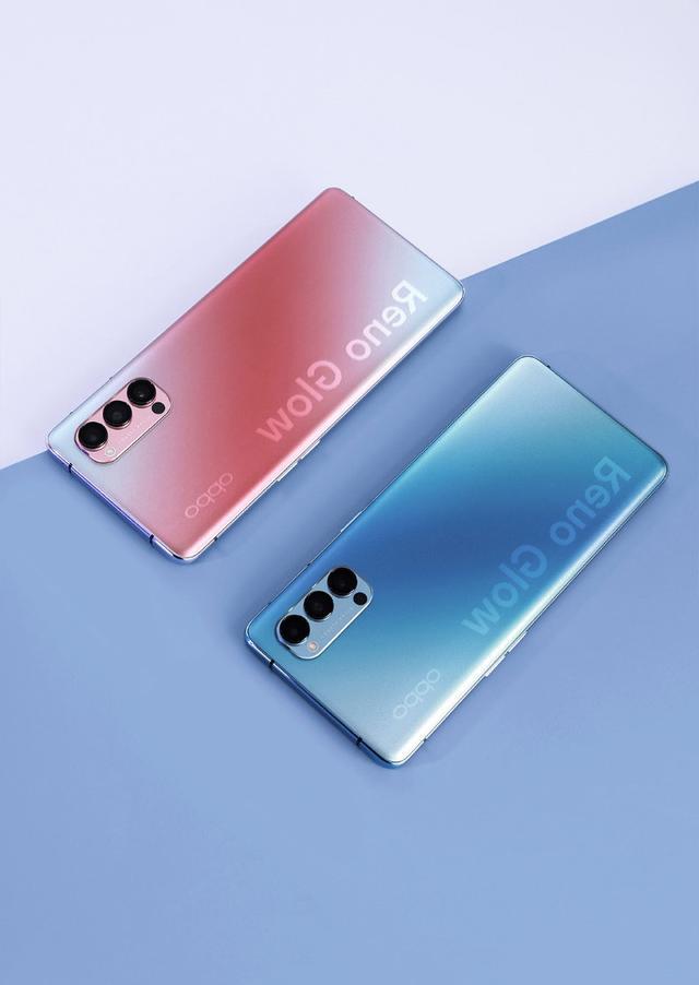 opporeno4系列这两款红蓝配色太甜情侣们赶紧安排起来