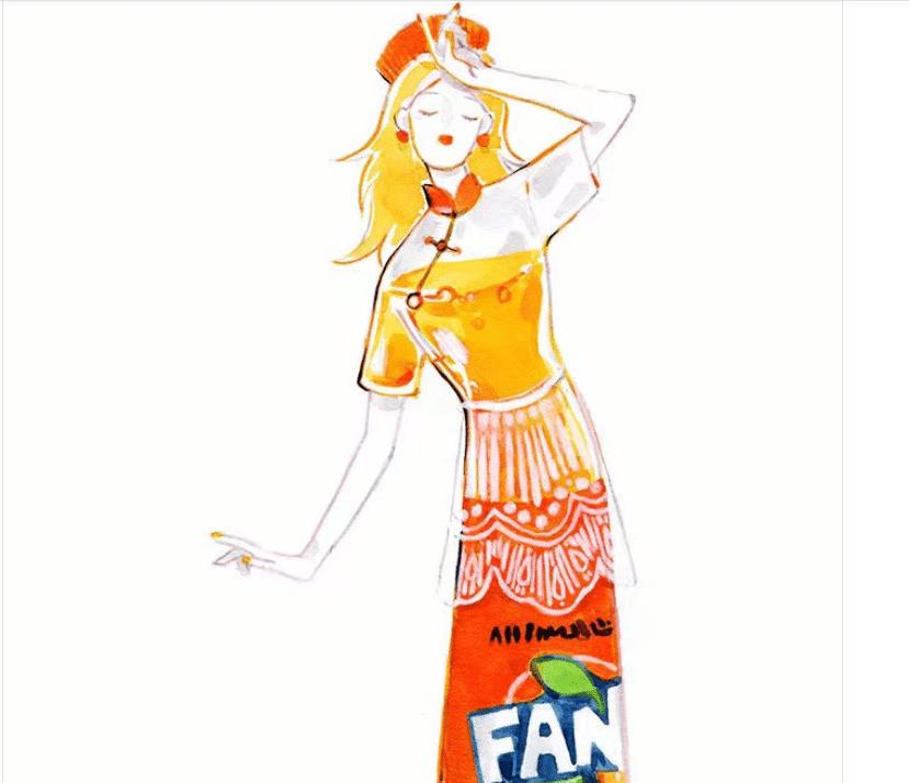 拟人化之后的饮料,这样可爱的可口可乐,要"省着点儿"喝