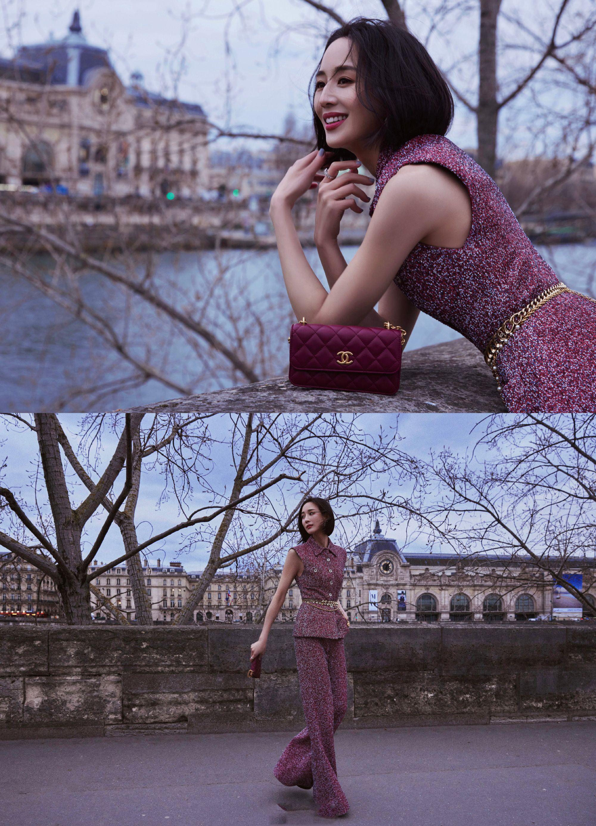 张钧甯身着chanel 2023"香奈儿-达喀尔"高级手工坊马甲外套_高清图集