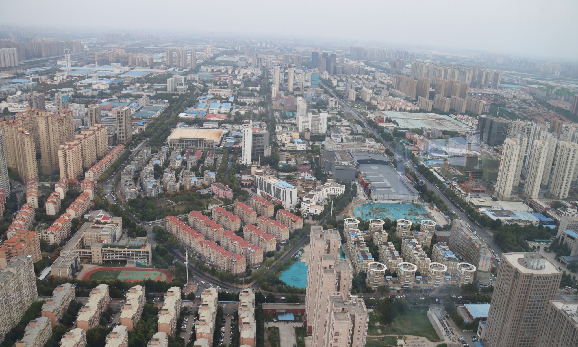 268米高俯瞰郑州市区,不一样的风景,多图欣赏速度