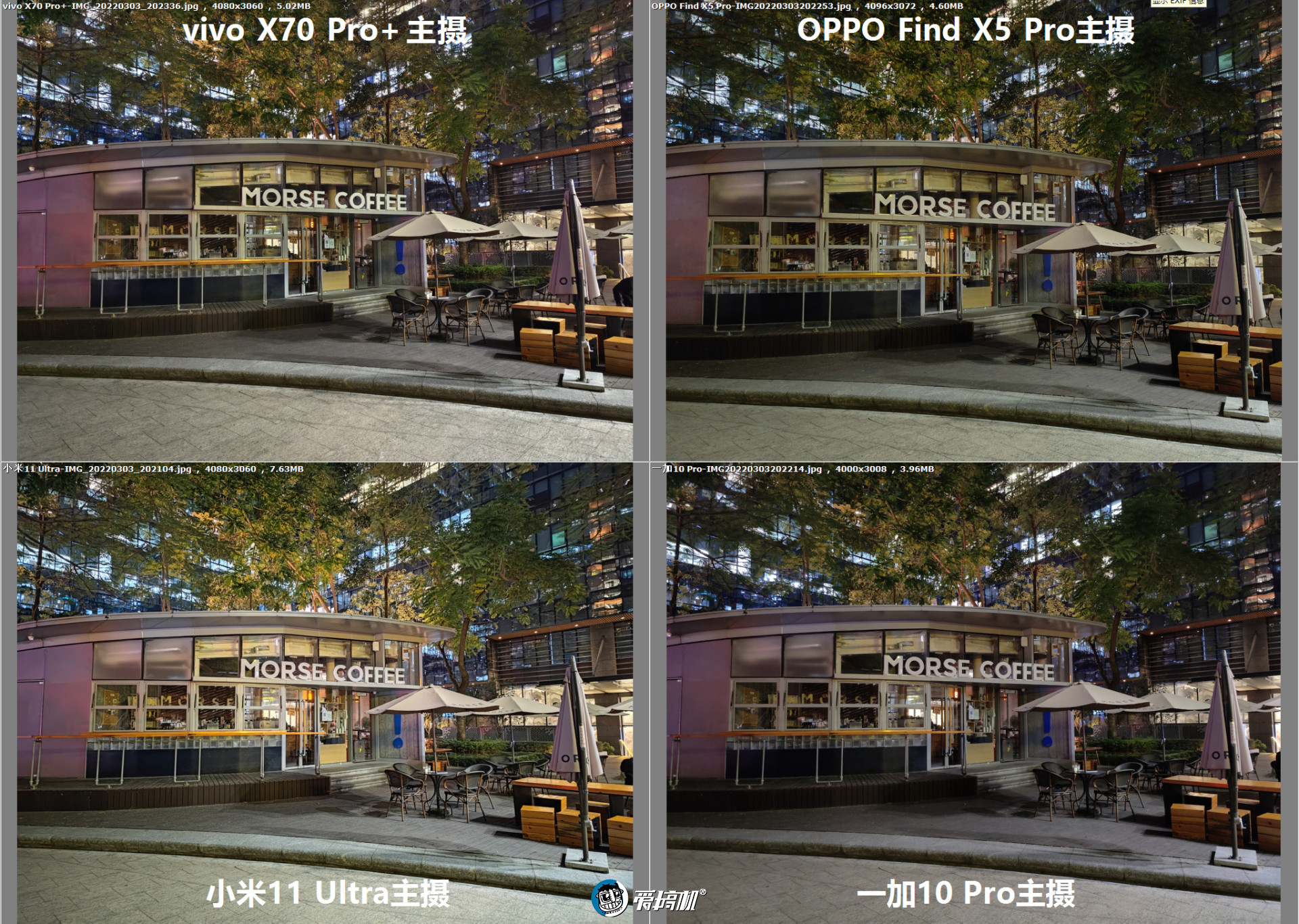 拍照横评findx5pro力战一加10prox70pro小米11u