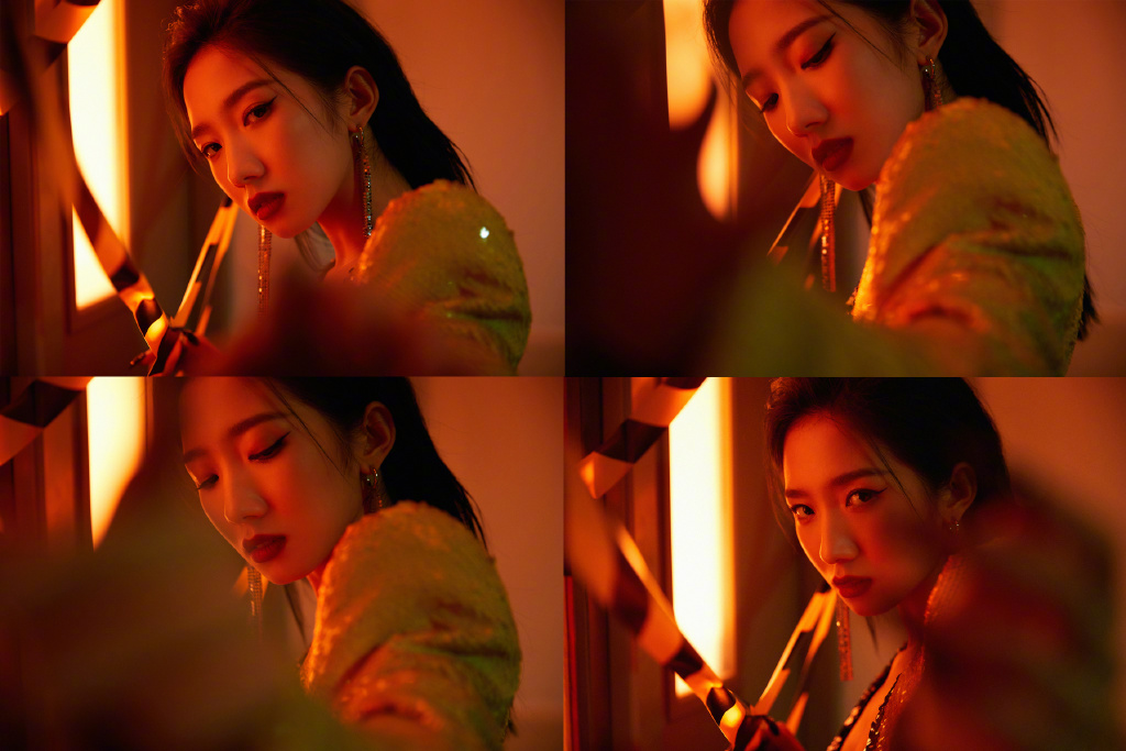 孟美岐鳞片西装酷飒超a写真 冷冽酷美的超a范