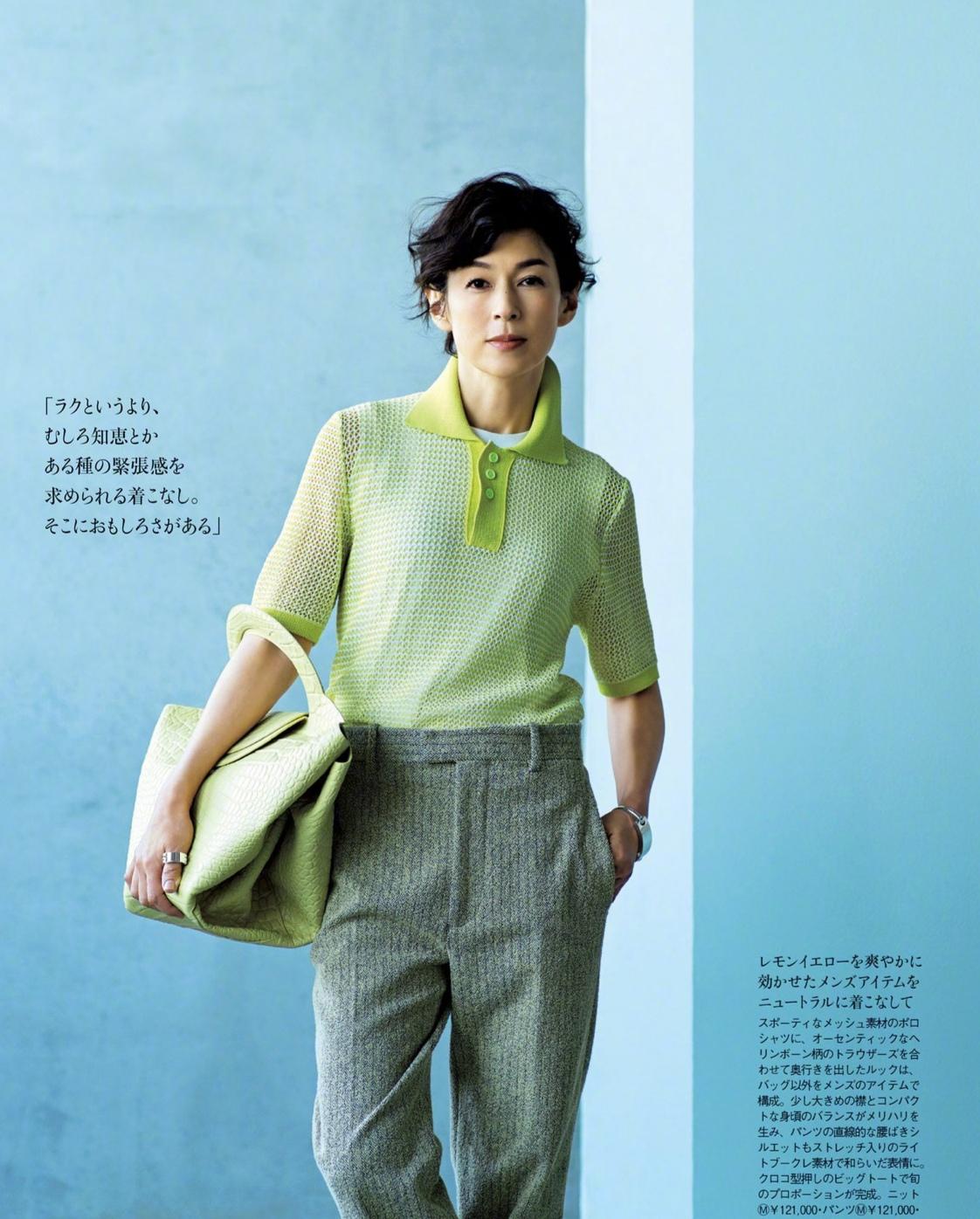 五十岁的减龄穿搭铃木保奈美的时尚搭配学一下年过半百也迷人