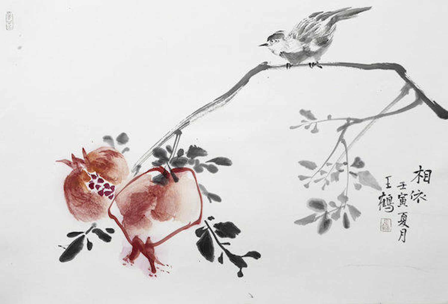 佳作欣赏画家王鹤花鸟画笔墨灵动韵味悠长