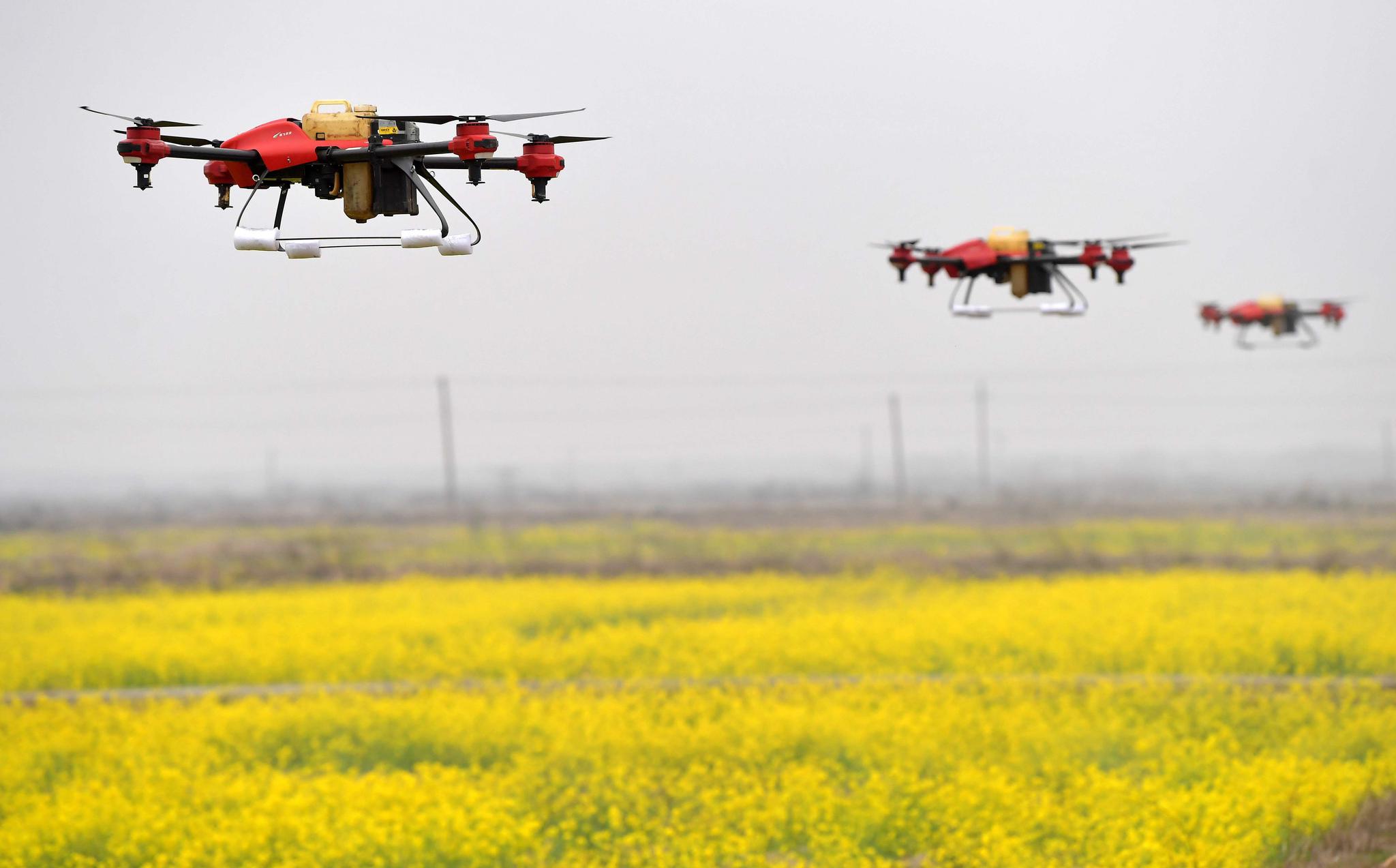 无人机破解春耕"用人荒"|破解|春耕|农机_新浪新闻