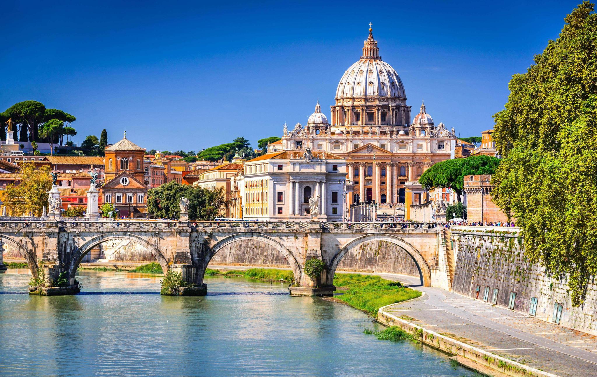 漫步罗马,圣天使桥,全罗马城中最美丽的桥梁