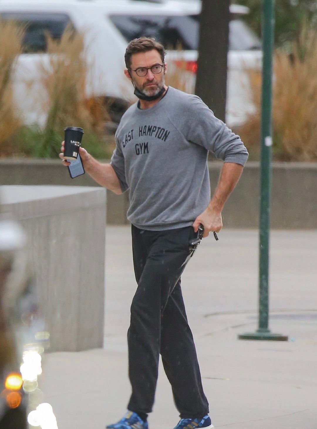 休杰克曼hughjackman在纽约外出新街拍