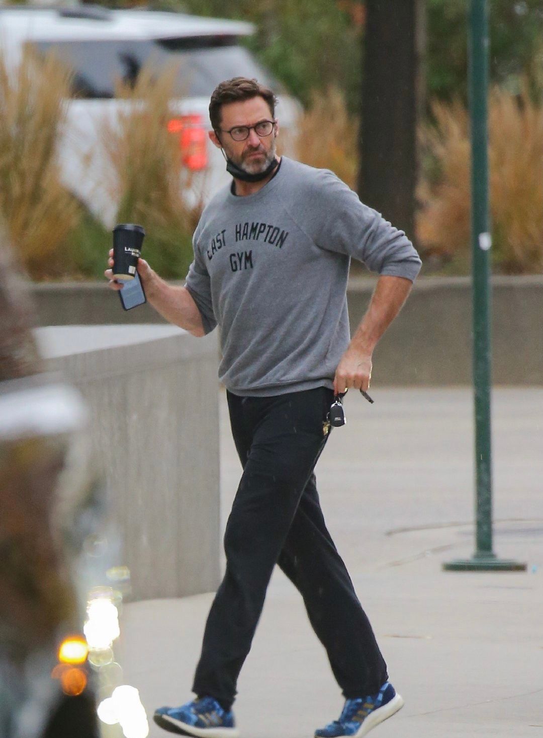 休杰克曼hughjackman在纽约外出新街拍