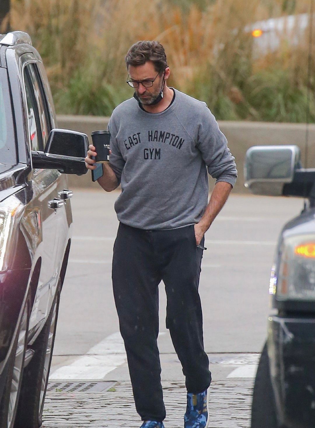 休杰克曼hughjackman在纽约外出新街拍