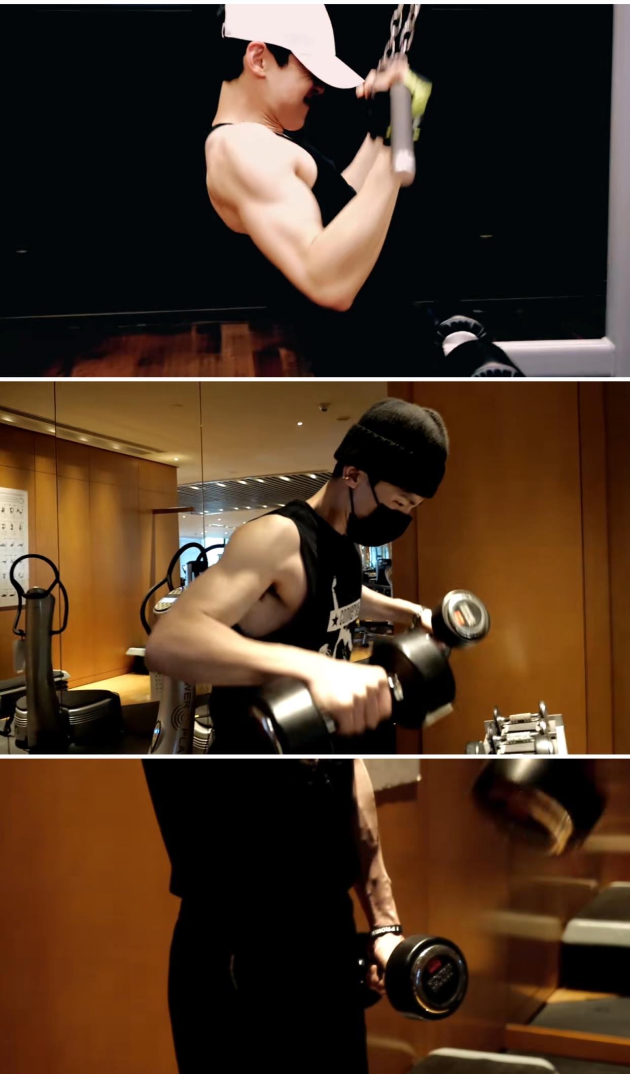 白敬亭晒自己为荣耀乒乓角色健身视频让粉丝克制点胸肌突出