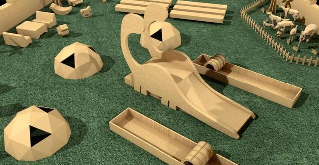 纸做的滑梯你敢坐吗?许多人的第一反应都是"这能坐吗?