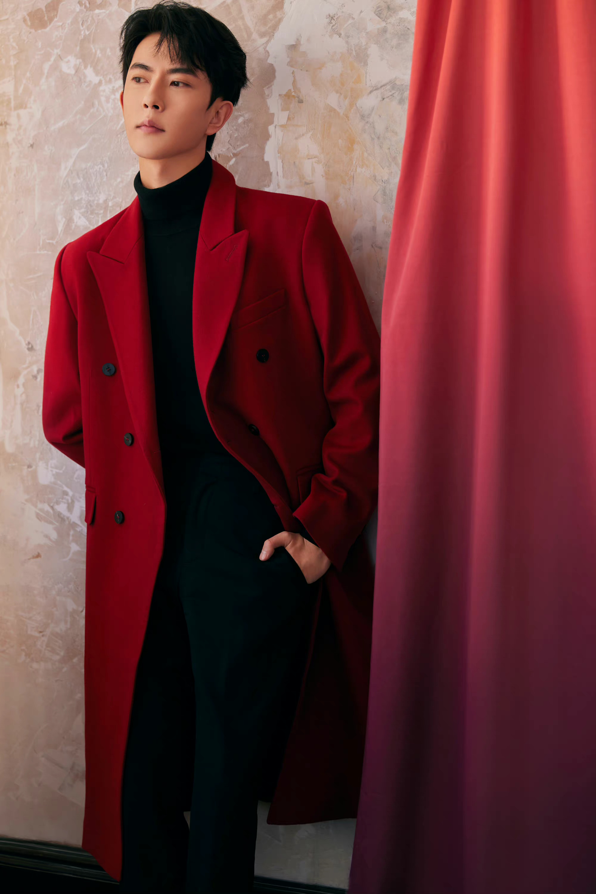 于朦胧红色系新年写真大片!红红火火氛围感满满