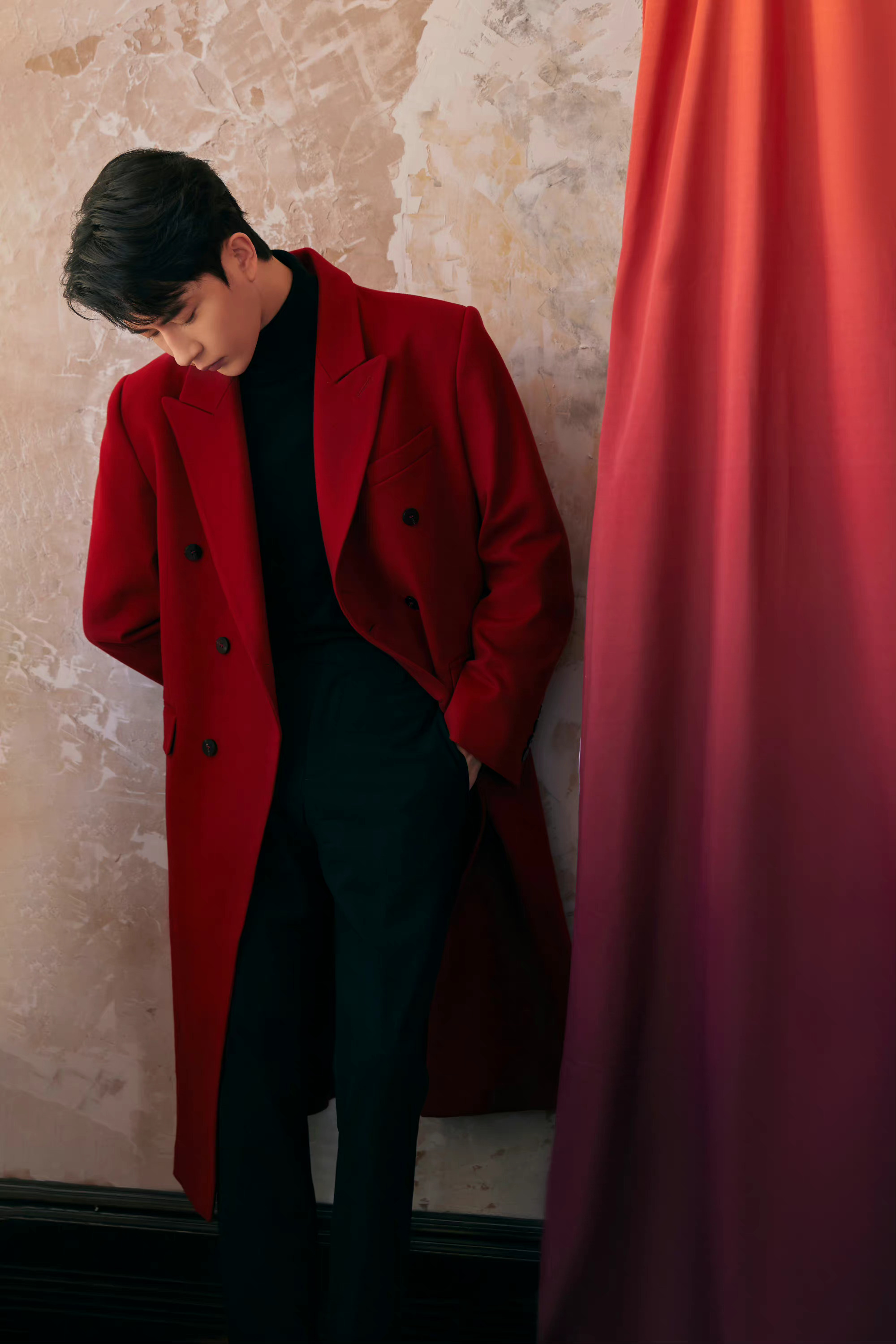 于朦胧红色系新年写真大片!红红火火氛围感满满