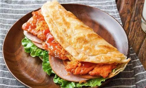 手抓饼鲜酥又好吃,花两分钟在家里做一份,美味又实惠_高清图集_新浪网