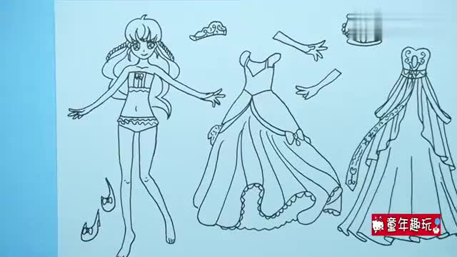 纸娃娃创意手工巴啦啦小魔仙施巧玲换上罗丽仙子裙子后怎样