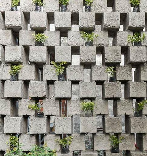 老爸就砌了个院墙,一格一格镂空通风全村第一家|院墙|红砖|镂空_新浪