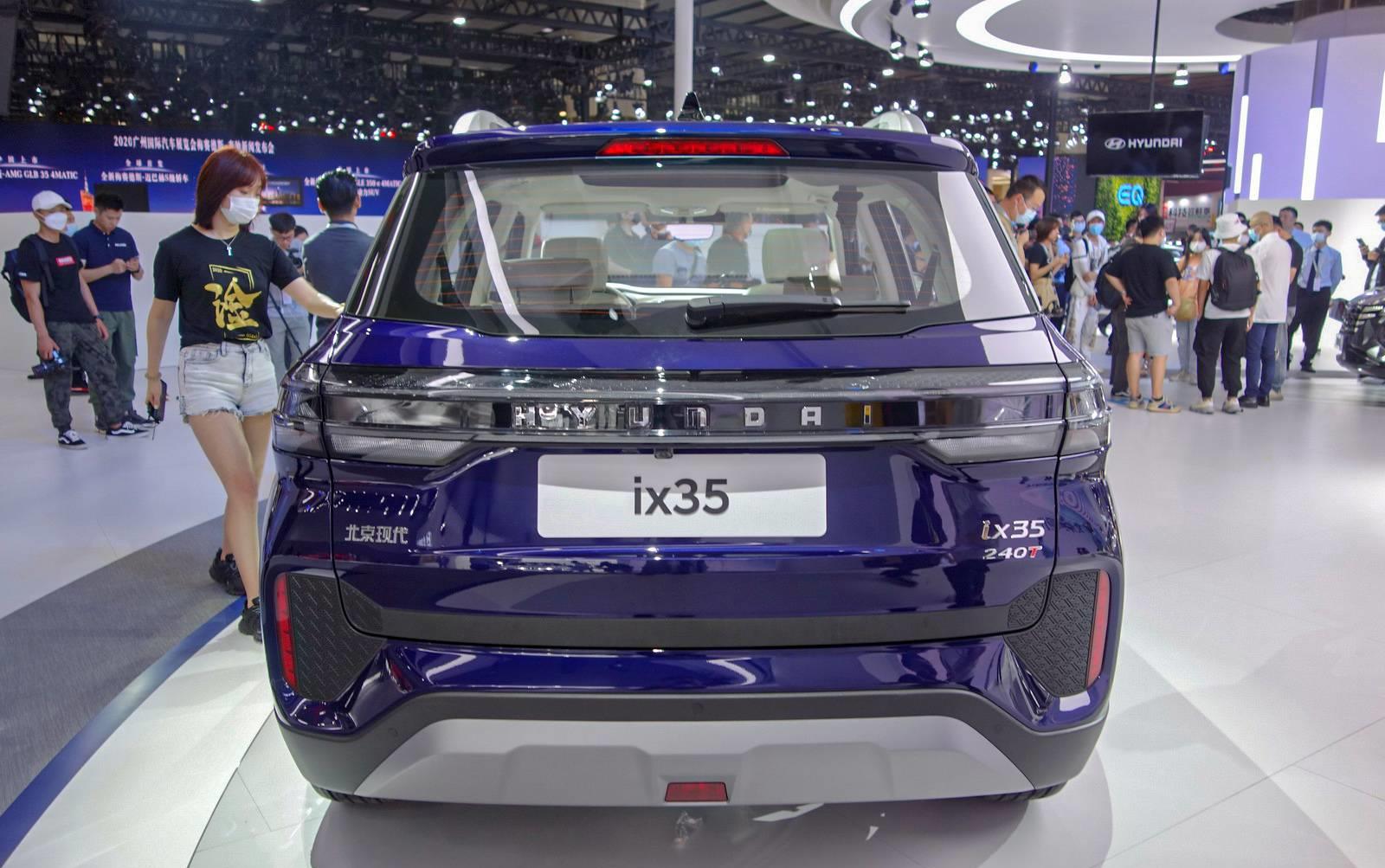 2020广州车展:外观更加动感,实拍北京现代新款ix35