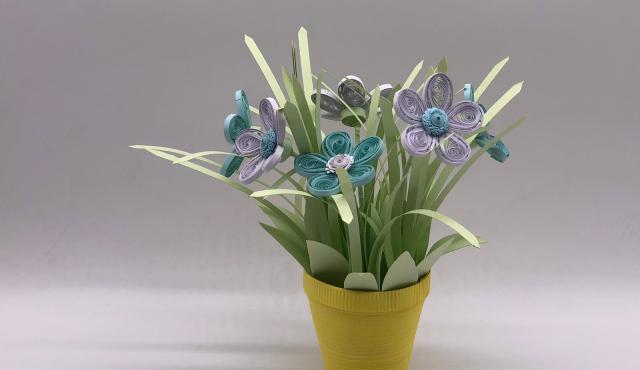 教你手工制作衍纸立体花盆 让你宅在家中享受手工的快啊 教你手工制作衍纸立体花盆 让你宅在家中享受手工的快啊