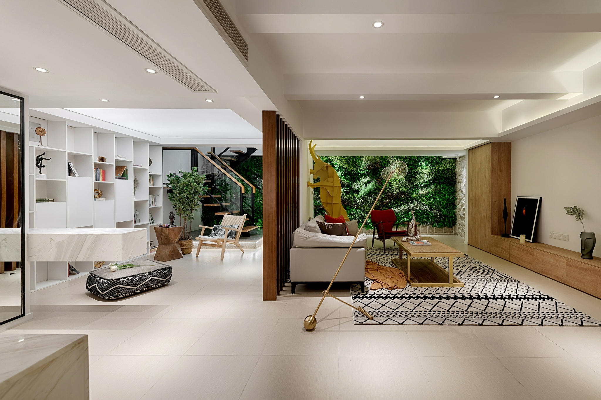 275㎡公寓住宅接地气的自然主义风格