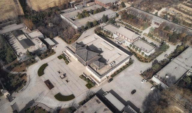 航拍汉长安城遗址全景如今的汉长安城遗址,被圈定在西安城西北方向的