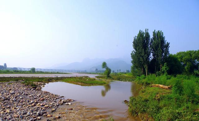 井陉坡头村冶河风景图片