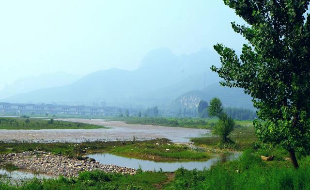 井陉坡头村冶河风景图片