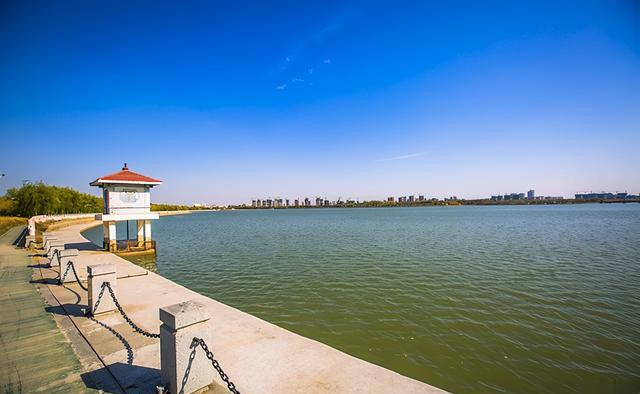 山东茌平有一条小西湖水库成为了一处景点很多游客没来过