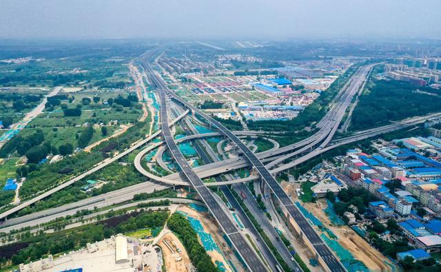 郑州四环时代到来全长93公里高架主线通车互通立交最亮眼