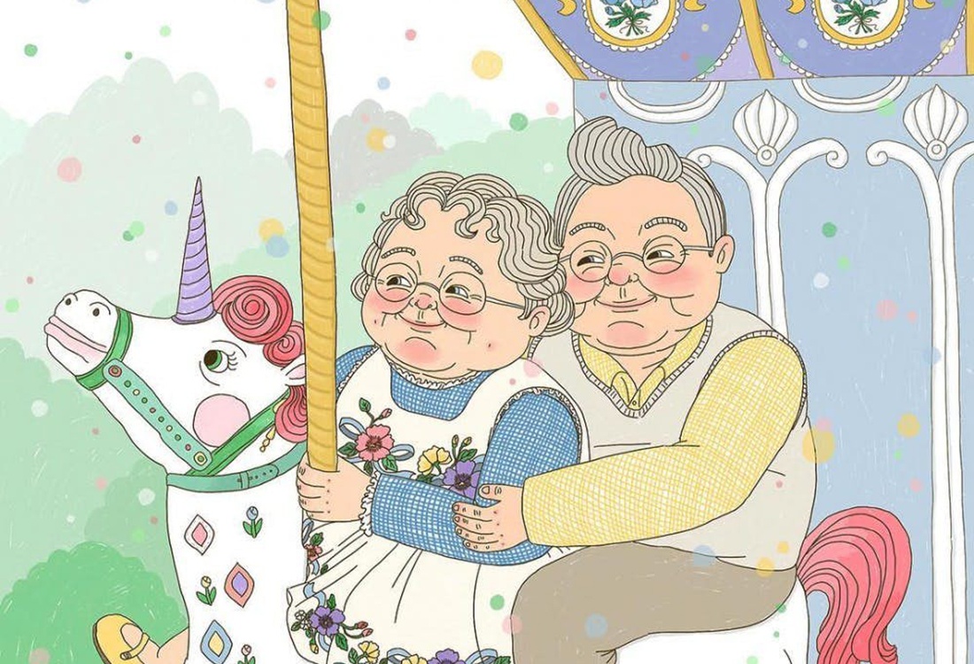 插画师以老夫老妻为主题,画出令人羡慕的爱情,这才是爱情的模样__财经