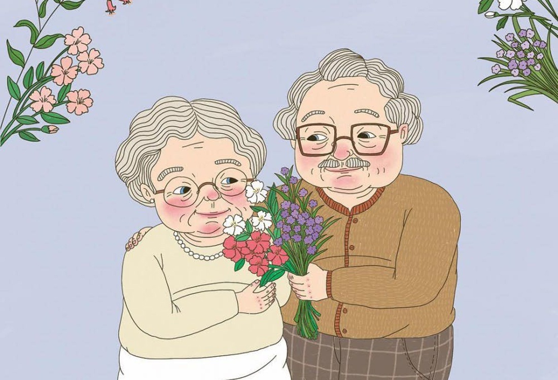 插画师以老夫老妻为主题,画出令人羡慕的爱情,这才是爱情的模样__财经